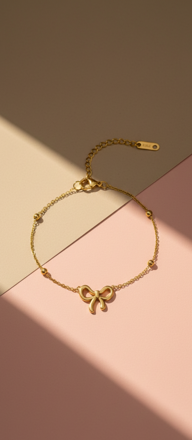 Bow Bracelet - Delicate Charm Jewelry