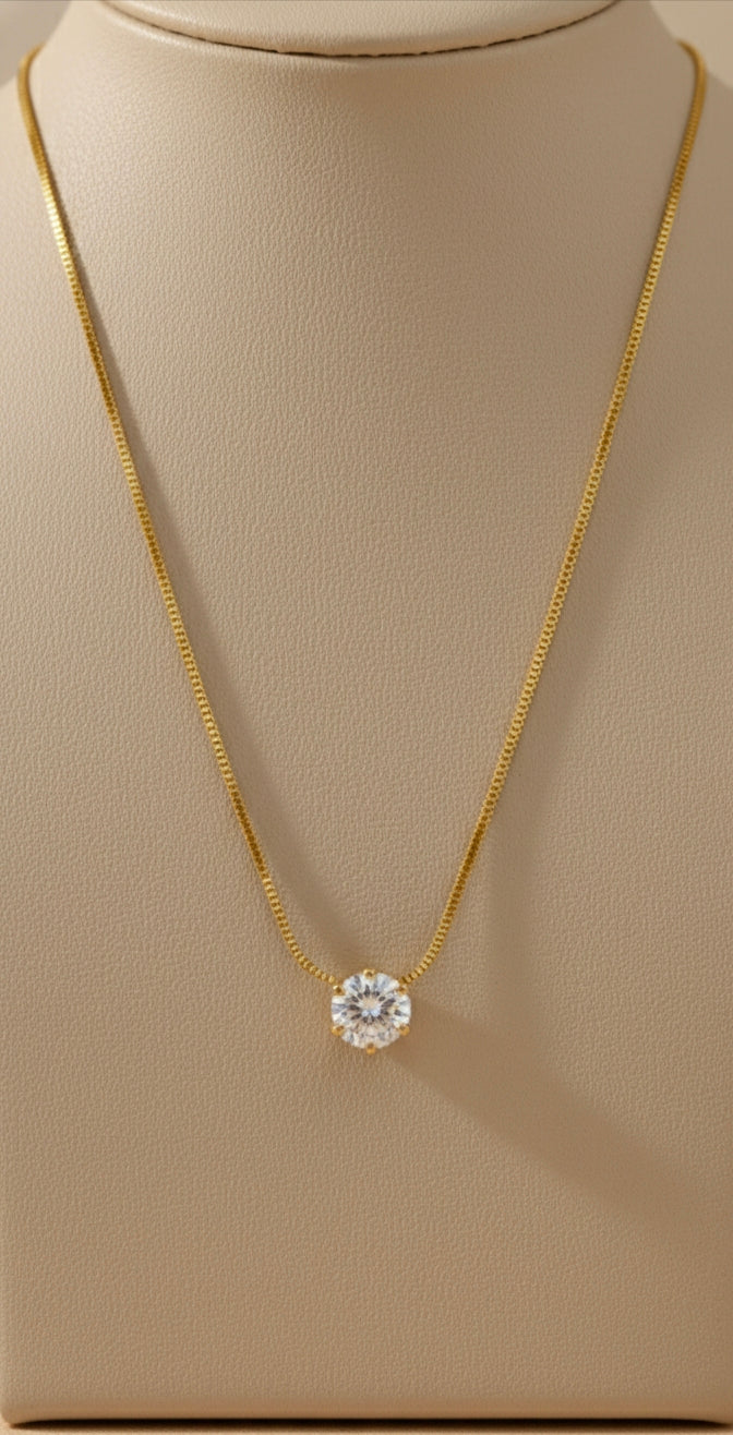 Solitaire Diamond Necklace